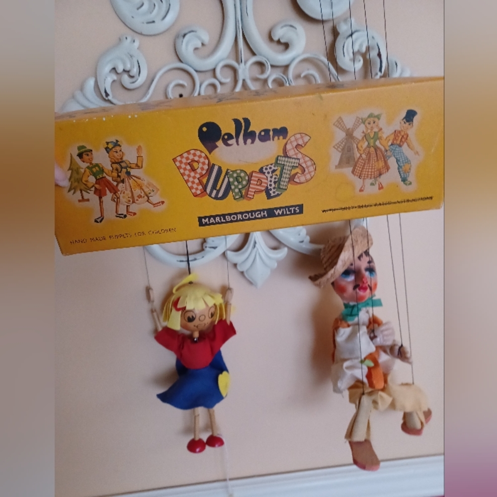 Vintage pelham, England puppets